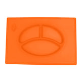 Baby Kids Children Tableware Meal Dinner Plates Dinnerware Integrated Sub-grid Silicone Food Dishes Plate Non-slip Placemat