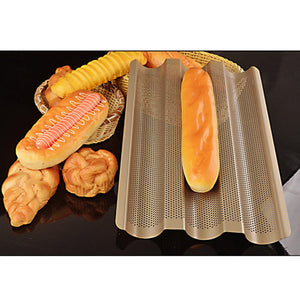 Kitchen Baking Mould Champagne Steel Wave Bread Roast Bakery Comal  Baking Pan Mold Kitchen Bakery DIY Baking Tool