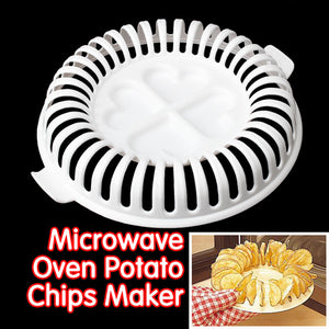 DIY Low Calories Microwave Oven Baked Potato Chips Grill Fat Free Potato Chips Maker Baking & Pastry Tools Kitchen Accessories