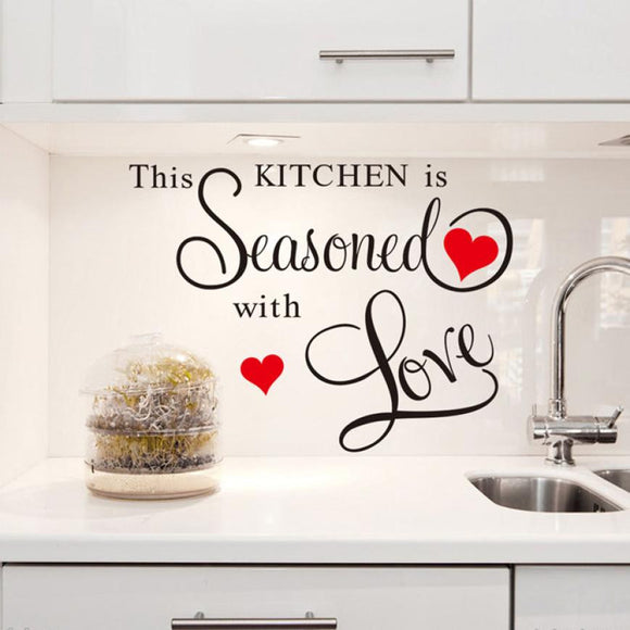 Hot Sale 2016 kitchen wall stickers Decoration poster ticker Art Home Kitchen Decor XT