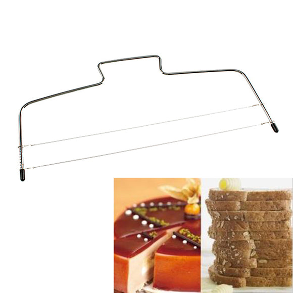 1Pc Stainless Steel Adjustable Wire Cake Slicer Leveler Slices Cake Cutter Tool Kitchen Gadgets Baking Accessories