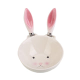 Easter Day Bunny Rabbit Shape Bowl Tableware Ceramic Salad Plate Kids Decoration