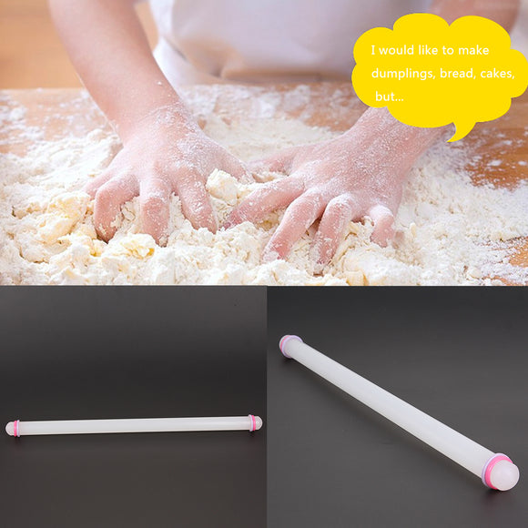 50CM Non-Stick Plastic Rolling Pin Sugarcraft Fondant Baking Cake Cookie Tools Cake Roller Kitchen Gadgets