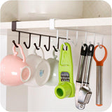 Iron Kitchen Storage Rack Cupboard Hanging Hook Shelf Dish Hanger Chest Storage Shelf Bathroom Organizer Holder