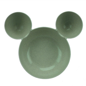 Kid Mickey Bowl Dishes Cartoon Mouse Lunch Box Kid Baby Children Infant Baby Rice Feeding Bowl Plastic Snack Plate Tableware