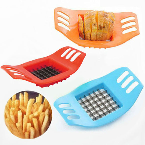 ABS+Stainless Steel Potato Cutter Vegetable Slicer Chopper Chips Making Device for Fries Kitchen Cooking Tools
