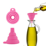 Kitchen Funnel Mini Collapsible Funnel Silicone Gel Foldable Style Funnel Hopper Kitchen Cooking Tool