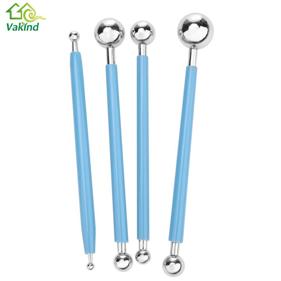 4Pc/set Stainless Steel Cake Tools 8 Head Pen Fondant Cake Decorating Tool DIY Baking Biscuit Cookie Cutters Kitchen Accessories