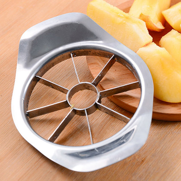 Stainless Steel Apple Slicer Vegetable Fruit Pear Apple Cutter Slicer Processing Salads Tools Picnic Fruit Slicer Kitchen Gadget