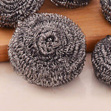6Pcs Stainless Steel Wool Kitchen Tableware Pot Pan Dish Clean Heavy Duty New Cleaner Cleaning Ball