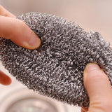 6Pcs Stainless Steel Wool Kitchen Tableware Pot Pan Dish Clean Heavy Duty New Cleaner Cleaning Ball