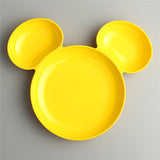 2016 NEW Melamine Baby Infant Cute Feeding Plate Fruit Dishes Kids Color Child Tableware Set Best Gift